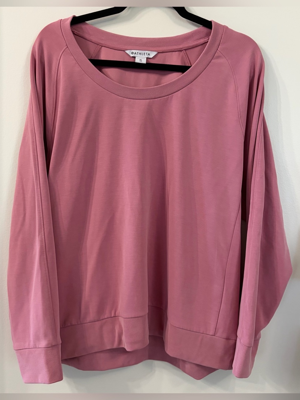 Athleta Seasoft Scoop Neck Sweatshirt Women’s Size XL Lounge Athletic Scoop Neck